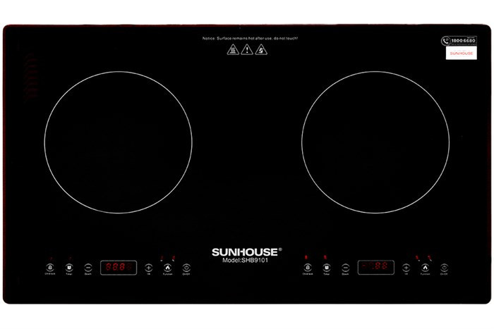 Bếp từ đôi lắp âm Sunhouse SHB9101