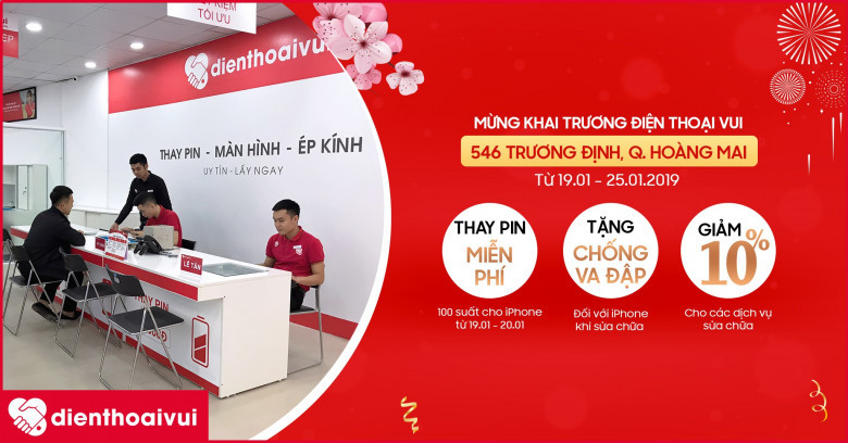Cửa hàng sửa chữa điện thoại Điện Thoại Vui - Quận Hoàng Mai, Hà Nội